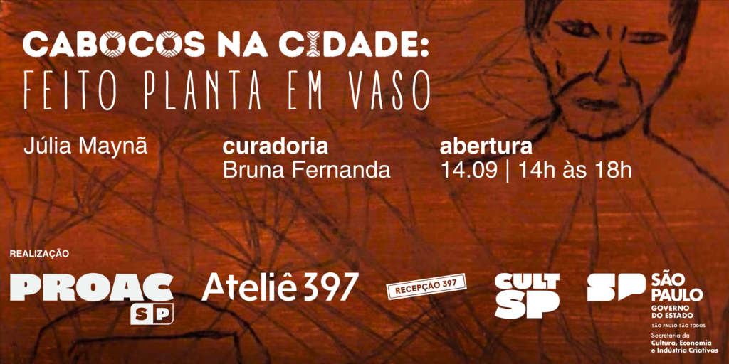 Cabocos na cidade: feito planta em vaso